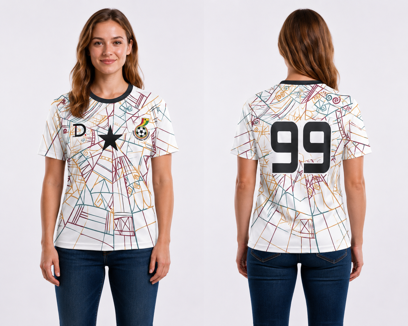 Ghana Football Kit – Interlock Fabric