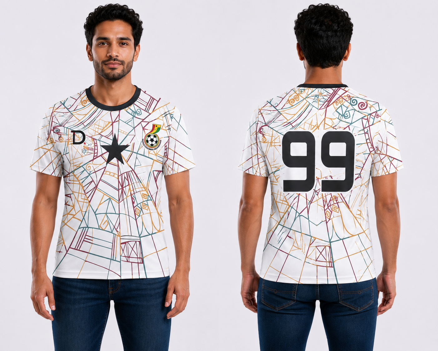Ghana Football Kit – Interlock Fabric