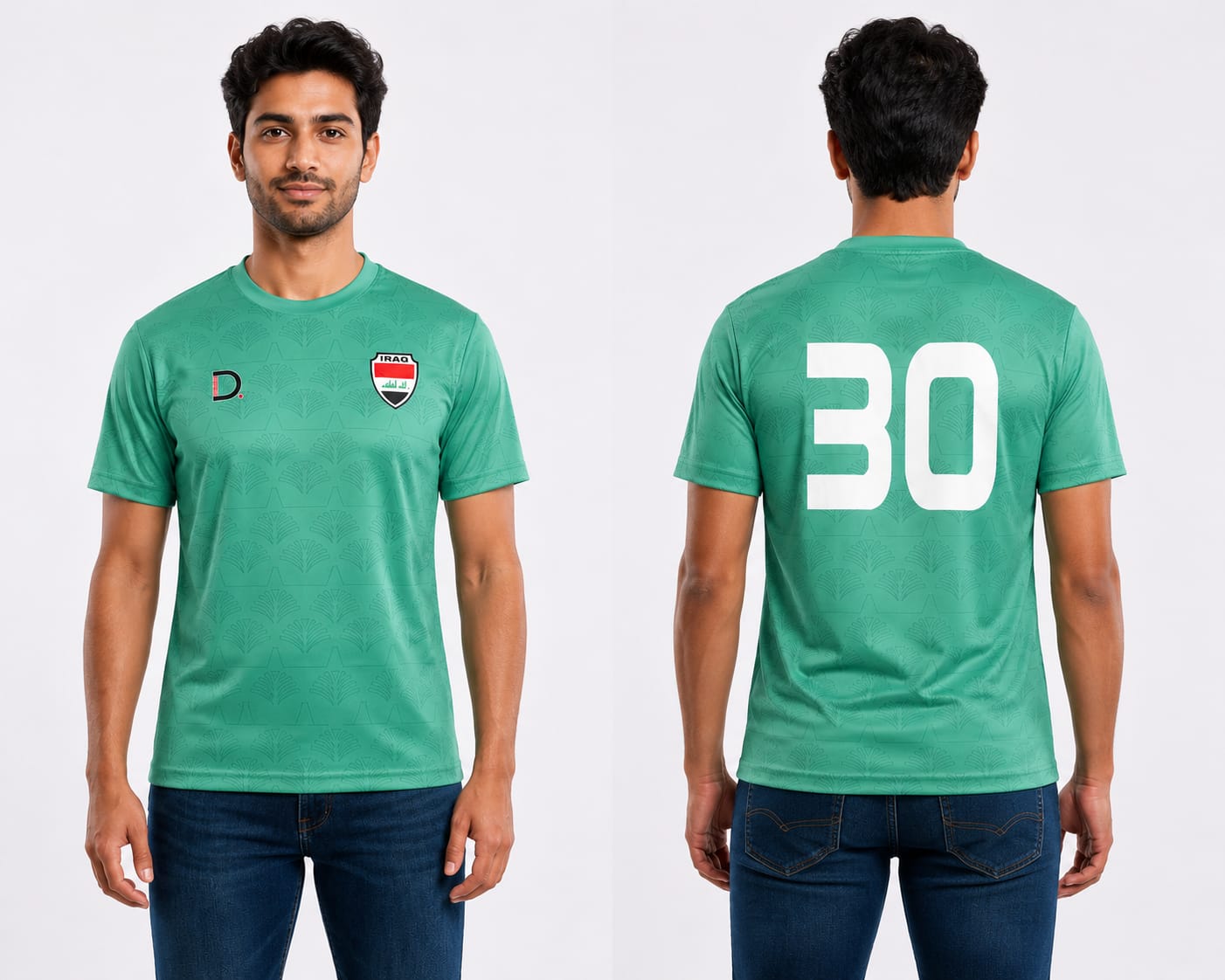 Iraq Football Kit – Interlock Fabric