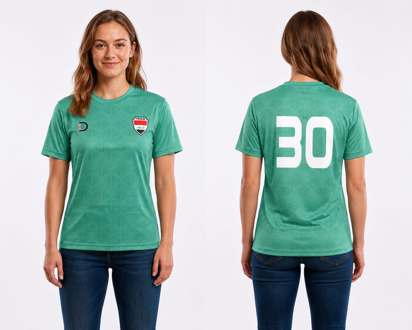 Iraq Football Kit – Interlock Fabric